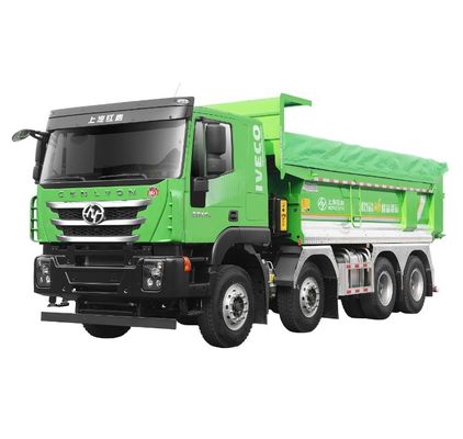 Goede prijs. 2023 SAIC Hongyan H6 Electric Tipper Truck EV Mining Transport Heavy Truck Achtercamera 360° Drive type 8X4 Chinees online