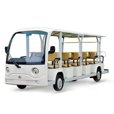 Goede prijs. 18.6mph snelheid Electric Shuttle 17 Passagiers Sightseeing Bus Met 80-100km rijden kilometerstand en krachtige configuratie online