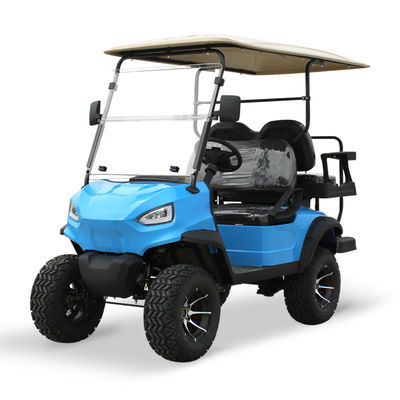 Goede prijs. 15.5mph snelheid elektrische jacht buggy opgeheven 4 zitplaatsen golfkar met aluminium legering hub en alle terrein mogelijkheden online