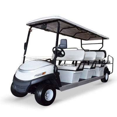 Goede prijs. 8 zitplaatsen Elektrische golfkar 13.7mph snelheid Staande positie van staart Caddie Uitgerust voor het vervoer van passagiers online