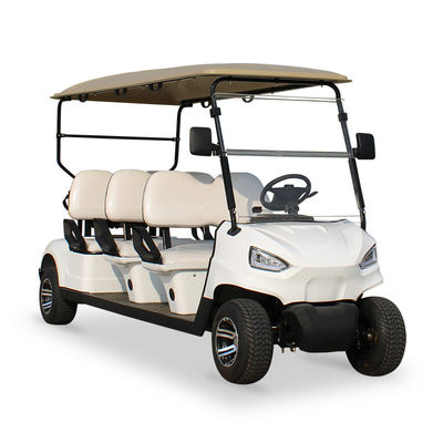 Goede prijs. Bandgrootte 205/50-10 Banddiameter 18.1in 460mm Krachtige 4KW AC Motor Elektrische golfkar 2024 6 zitplaatsen Transport Passagier online